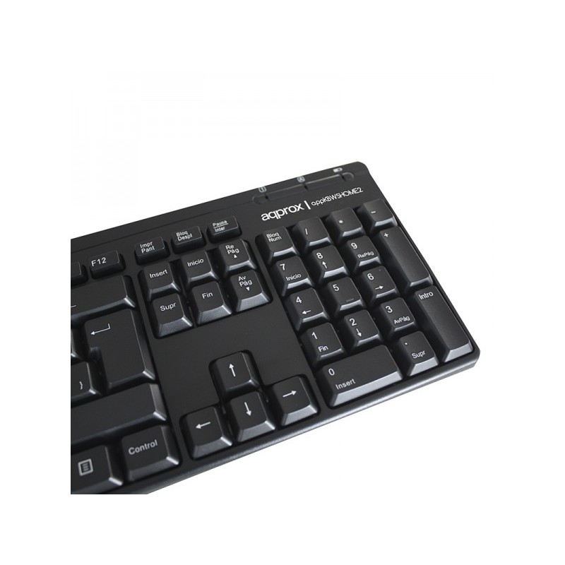 APPROX WIRELESS SET (KEYBOARD + MOUSE) KBWHOME BLACK